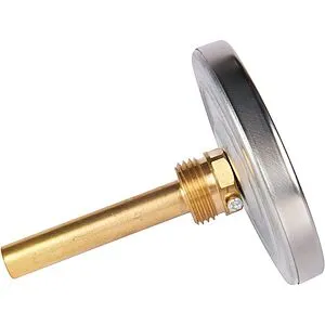 Термометр биметаллический Rommer 80мм 120°С гильза 75мм ½&quot; RIM-0001-807515, 5