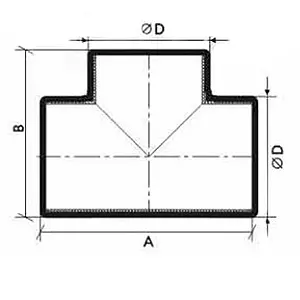 Тройник для воздуховода ЭРА 10 ТП, 2