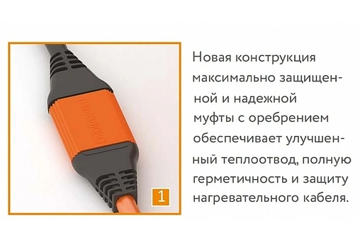 Теплый пол (нагревательный кабель) Теплолюкс ProfiRoll 1440Вт 8,0 - 9,6м² 100035711900