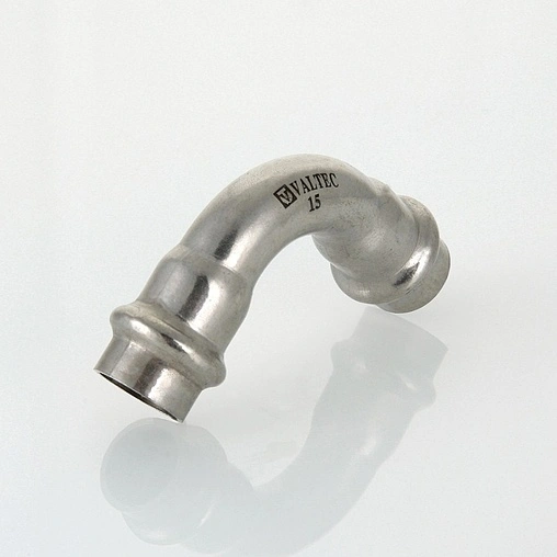 Уголок пресс двухраструбный 42мм угол 90° Valtec VT.INOX-PRESS VTi.951.I.004242