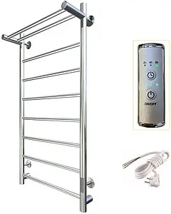 Полотенцесушитель электрический лесенка Тругор Аспект Пэк сп 1 П 100х50 32 мм полированная сталь Полотенцесушитель электрический лесенка Тругор Аспект Пэк сп 1 П 100х50 32 мм полированная сталь, 3