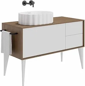 Раковина Kerama Marazzi Artbasin Conchiglia 50 белый матовый CC.wb.50\WHT.M Раковина Kerama Marazzi Artbasin Conchiglia 50 белый матовый CC.wb.50\WHT.M, 5