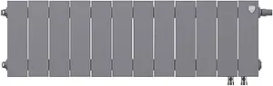 Радиатор биметаллический 12 секций нижнее правое подключение Royal Thermo PianoForte VD 200 Silver Satin RTPSSVDR20012 Радиатор биметаллический 12 секций нижнее правое подключение Royal Thermo PianoForte VD 200 Silver Satin RTPSSVDR20012, 2
