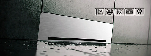 Лоток душевой Set встраиваемый в стену 310мм h=56мм 0.8л/сек Pestan Confluo Wall Drain 300 13100060 Лоток душевой Set встраиваемый в стену 310мм h=56мм 0.8л/сек Pestan Confluo Wall Drain 300 13100060