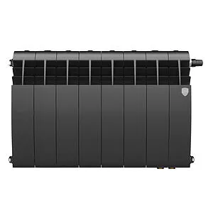 Радиатор биметаллический 8 секций нижнее правое подключение Royal Thermo Biliner 350 VR80 Noir Sable RTBNSVR8035008 Радиатор биметаллический 8 секций нижнее правое подключение Royal Thermo Biliner 350 VR80 Noir Sable RTBNSVR8035008, 2