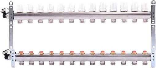 Группа коллекторная распределительная 13 отводов 1&quot;в/в x ¾&quot;ек Uni-fitt 451I4313