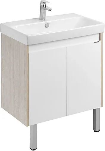 Тумба под умывальник Aquaton Сканди Doors 70 белый/дуб верона 1A278901SDB20