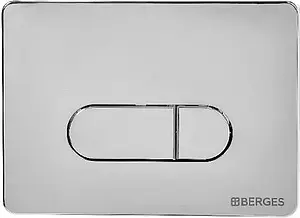 Клавиша смыва для унитаза BERGES Novum D3 040033 хром глянцевый Клавиша смыва для унитаза BERGES Novum D3 040033 хром глянцевый, 1