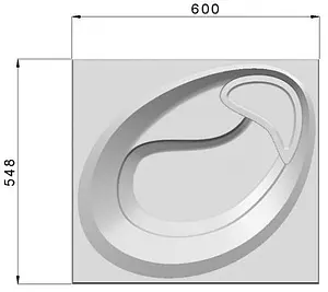 Раковина Madera Ameli 55 белый Раковина Madera Ameli 55 белый, 2