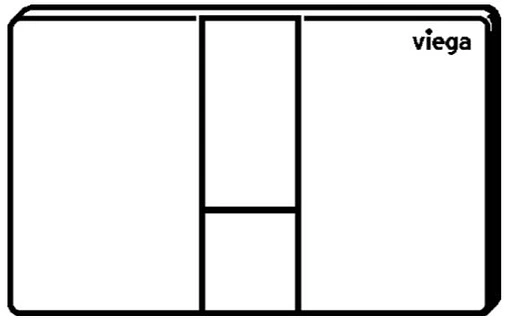 Клавиша смыва для унитаза Viega Prevista Visign for Style 24 8614.1 773267 хром глянцевый