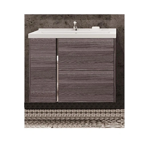 Тумба-умывальник подвесная Aquaton Стоун 80 грецкий орех 1A2282K1SXC80