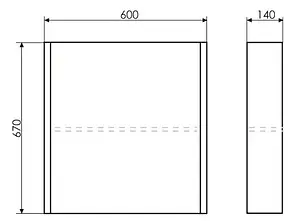 Шкаф-зеркало Comforty Тулуза 60 cосна лоредо 00003121350CF, 2