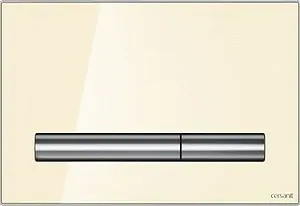 Клавиша смыва для унитаза Cersanit Pilot P-BU-PIL/Beg/Gl стекло/бежевый Клавиша смыва для унитаза Cersanit Pilot P-BU-PIL/Beg/Gl стекло/бежевый, 1