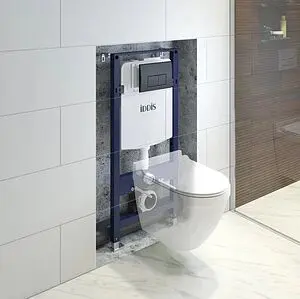 Инсталляция для подвесного унитаза Set 3 в 1 IDDIS Optima Home OPH00MBi32K с кнопкой черный матовый Инсталляция для подвесного унитаза Set 3 в 1 IDDIS Optima Home OPH00MBi32K с кнопкой черный матовый, 4