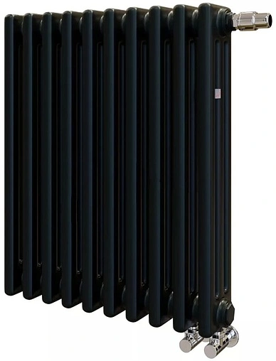 Радиатор стальной трубчатый Zehnder Charleston Completto 3057/10 V001½&quot; Ral 9217 Traffic Black (matt)