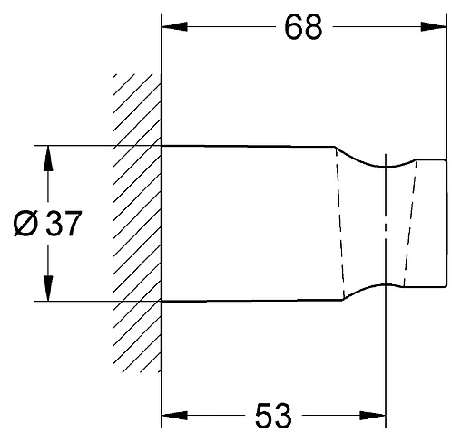 Держатель ручного душа Grohe Tempesta New Cosmopolitan хром 27594000 Держатель ручного душа Grohe Tempesta New Cosmopolitan хром 27594000