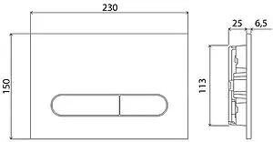 Комплект 5 в 1 BelBagno Tre BB8001CHR/SC/BB002-80/BB005-PR-CHROME с кнопкой хром глянцевый Комплект 5 в 1 BelBagno Tre BB8001CHR/SC/BB002-80/BB005-PR-CHROME с кнопкой хром глянцевый, 4