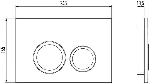 Клавиша смыва для унитаза Jacob Delafon E38066-CP хром глянцевый