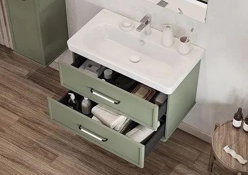 Тумба-умывальник подвесная Aquaton Нео-Классика 85 кипарис 1A2863K1NC5E0