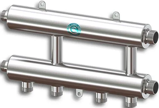 Коллектор распределительный каскадный 3 контура 1&quot;н x 1¼&quot;н Север-R-KUG(Aisi) 1955033