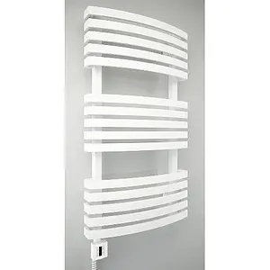 Полотенцесушитель электрический лесенка Terma Kioto 870x480 белый WLKIO087048 K916E1Е8, 1