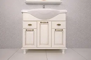 Тумба-умывальник напольная Aquaton Жерона 105 белое золото 1A1586K5GEM40, 3