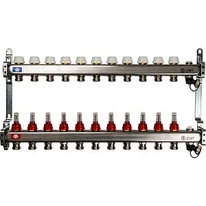 Группа коллекторная с расходомерами 3 отвода 1"в/в x ¾"ек Stout SMS-0927-000003 Группа коллекторная с расходомерами 3 отвода 1"в/в x ¾"ек Stout SMS-0927-000003, 1