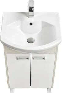 Тумба-умывальник напольная Aquaton Бекка PRO 50 белый/дуб соммерсет 1A2108K1BAC20, 3