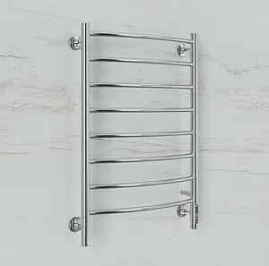 Полотенцесушитель электрический лесенка Terminus Классик П8 500х850 электро quick touch полированная сталь 4670078531360, 4