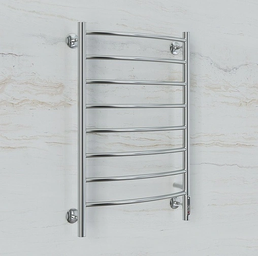 Полотенцесушитель электрический лесенка Terminus Классик П8 500х850 электро quick touch полированная сталь 4670078531360