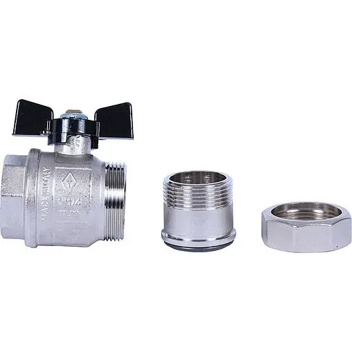 Кран шаровый с американкой 1¼&quot;в x 1¼&quot;н Bugatti New Jersey 09220007