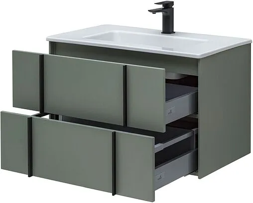 Тумба-умывальник подвесной Allen Brau Reality 80 олива 1.32005.CGM+