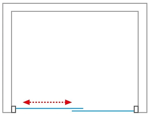 Дверь в нишу 1200мм прозрачное стекло Roltechnik Exclusive Line ECD2/1200 P 565-120000P-00-02