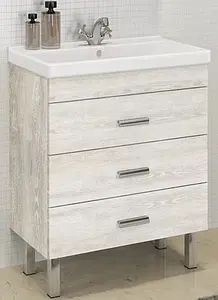 Тумба-умывальник напольная Comforty Никосия 60Н дуб белый 00004142203CF Тумба-умывальник напольная Comforty Никосия 60Н дуб белый 00004142203CF, 1