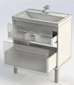 Тумба-умывальник Aquanet Фостер 70 белый/эвкалипт мистери 00202064+00187813 Тумба-умывальник Aquanet Фостер 70 белый/эвкалипт мистери 00202064+00187813, 3