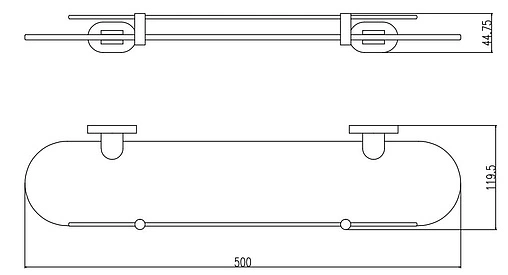 Полка Rav Slezak Yukon YUA0900/50CMAT