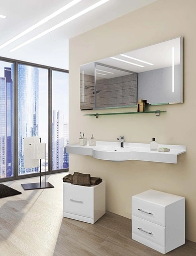 Раковина Aquaton Отель 150 белый 1A70133NOT010