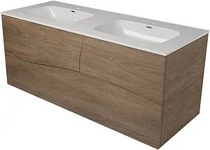 Тумба-умывальник подвесной Allen Brau Glority 120 дуб антик 1.35004.NW+1.35011.20, 3