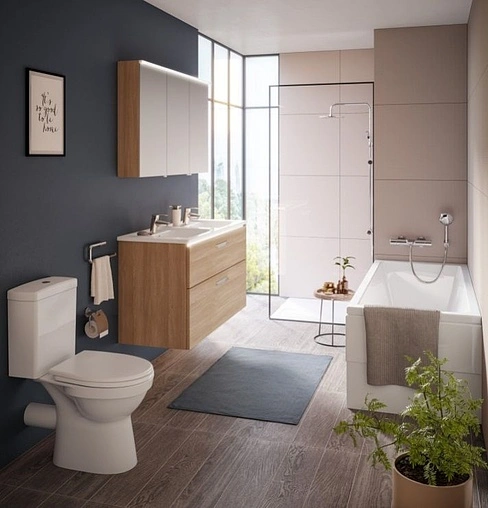 Унитаз-компакт с функцией биде Norm Eisberg белый 9844B099-7204