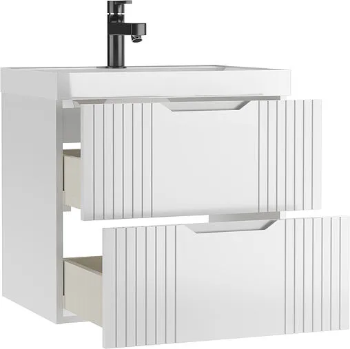 Тумба-умывальник подвесная Домино Garden 60 белый DG2502T+4670142930044