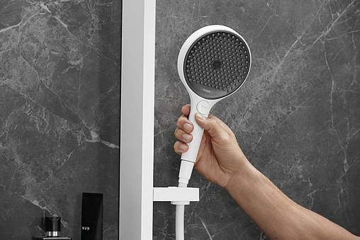 Душевая система без смесителя Hansgrohe Rainfinity 360 1jet белый матовый/графит 26842700