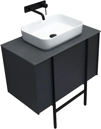 Тумба под умывальник подвесной Allen Brau Reality 80 антрацит 1.32005.AM