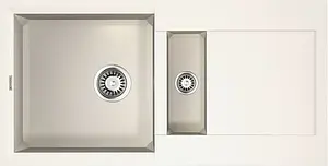 Мойка кухонная Omoikiri Sakaime 86-2-WH белый 4993129, 1