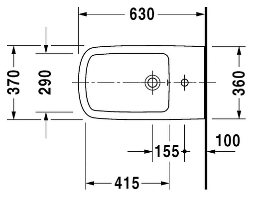 Биде напольное Duravit DuraStyle белый 2283100000