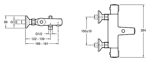 Термостат для ванны Jacob Delafon July хром E45714-CP Термостат для ванны Jacob Delafon July хром E45714-CP