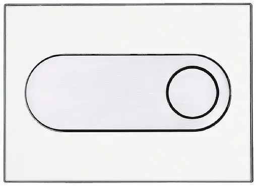 Комплект 6 в 1 Pestan Fluenta Rimless SET40006661OW с кнопкой Onyx белый глянцевый