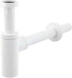 Сифон бутылочный для раковины AlcaPlast белый матовый A400B Сифон бутылочный для раковины AlcaPlast белый матовый A400B, 1