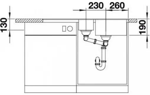 Мойка кухонная Blanco Metra 6 S-F 99 кофе 519120