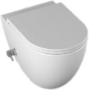 Унитаз подвесной безободковый с функцией биде и встроенным смесителем ISVEA Infinity белый 10NFS1005I Унитаз подвесной безободковый с функцией биде и встроенным смесителем ISVEA Infinity белый 10NFS1005I, 1