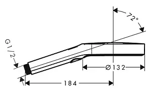 Душевой набор Hansgrohe Rainfinity 130 3jet 125см белый матовый/графит 26852700, 3